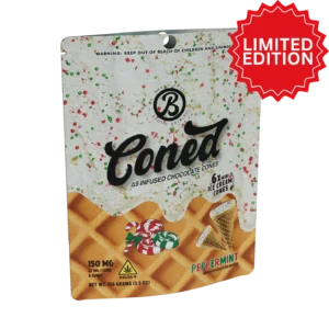 Coned Peppermint 25mg Delta-9 THC Edibles | Baked Bags