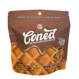THC:CBD Infused Milk Chocolate CONED - 10ct